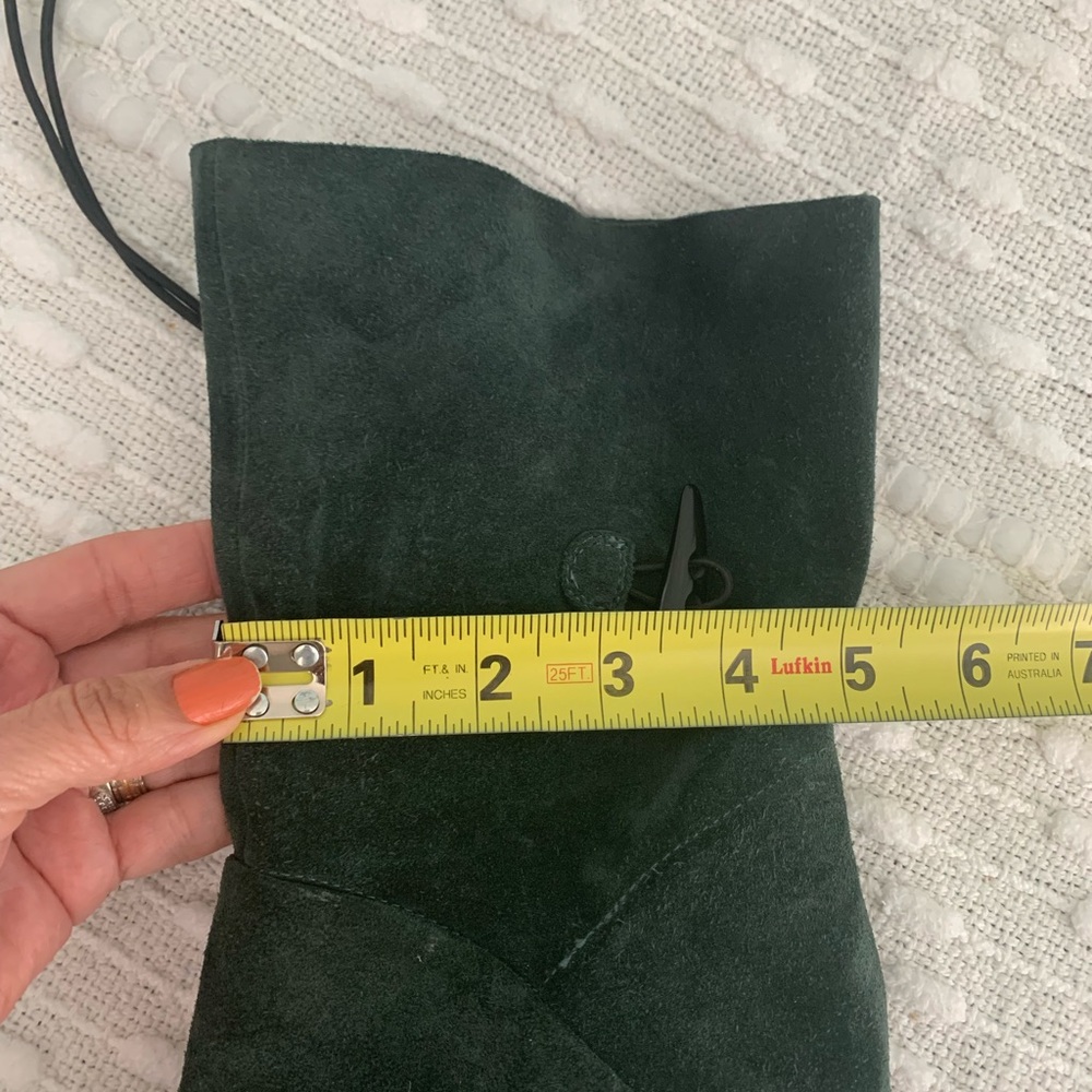 Unique House of Harlow 1960 dark Green Dyson Real Suede high heel Ankle Boots ❤️ - Picture 13 of 13